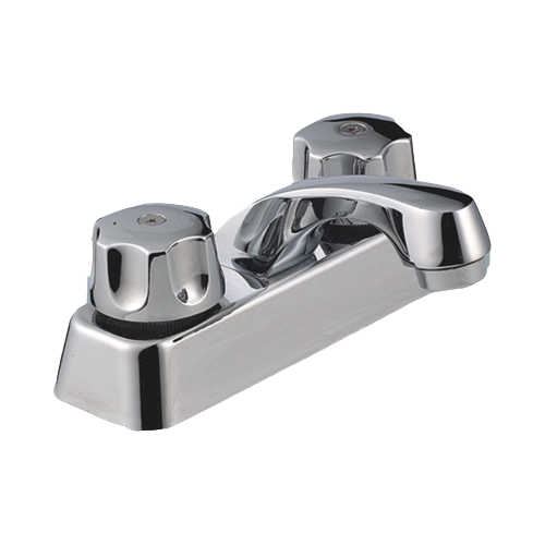 4 inches zinc,ABS  spout  lavatory faucet ,basin faucet, hot and cold mixer .steel ,ABS cover、 zinc,ABS,acrylic  handles、   compression stem.   polished chrome 