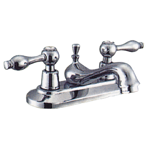 4 inches brass ,zinc spout  lavatory faucet ,basin faucet, hot and cold mixer .steel ,ABS cover、 zinc lever handles、    ceramic stem.   polished chrome 