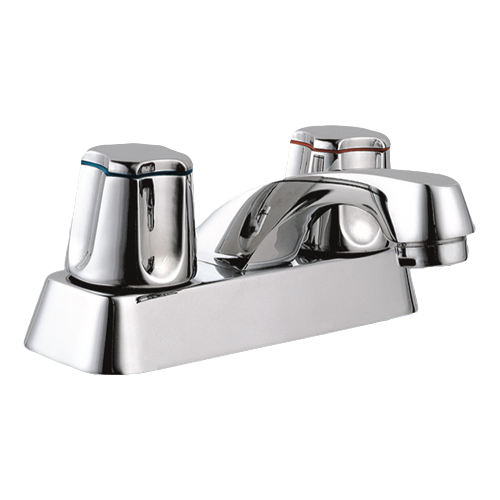 4 inches zinc,ABS  spout  lavatory faucet ,basin faucet, hot and cold mixer .steel ,ABS cover、 zinc,ABS,acrylic  handles、   compression stem.   polished chrome 