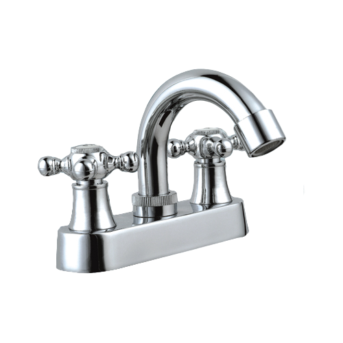 4 inches short steel spout  lavatory faucet ,basin faucet/ hot and cold mixer brass body、 zinc  handles、zinc, abs cover.  compression stem ,ceramic stem