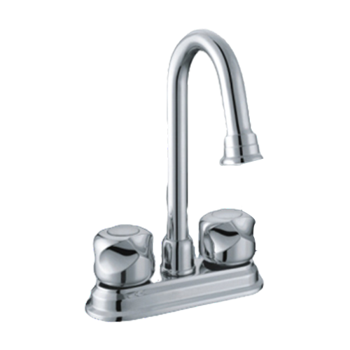 4 inches brass body lavatory faucet ,basin faucet, hot and cold mixer ,steel ,ABS cover、 zinc handles、steel spout、compression stem ,ceramic stem