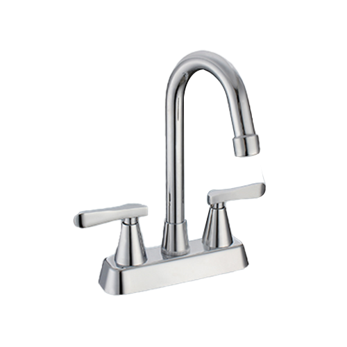 4 inches zinc body lavatory faucet ,basin faucet, hot and cold mixer steel ,ABS cover、 zinc lever  handles、 steel spout,ceramic stem  