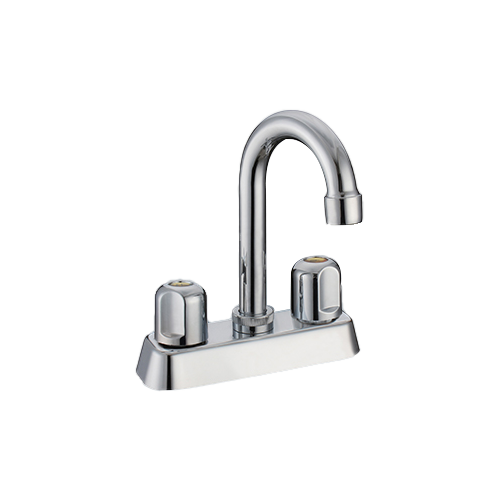 4 inches brass body lavatory faucet ,basin faucet, hot and cold mixer ，steel ,ABS cover、 zinc handles、steel spout、compression stem ,ceramic stem  